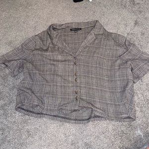 Pacsun Kendall and Kylie plaid crop top